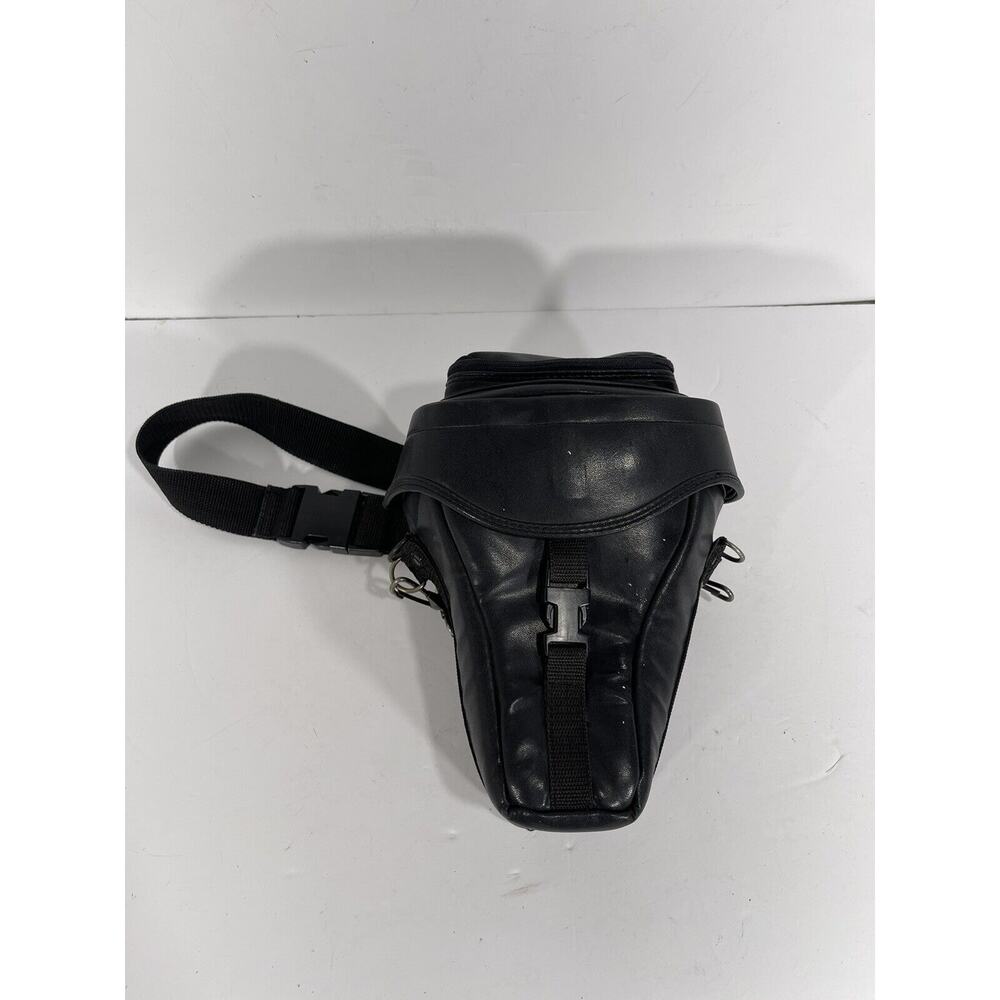 Nifco Black Faux Leather Insulated Camera Bag Adjustable Strap